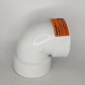 Westlake Pipe & Fittings GVL300-040 90 deg Long Elbow, 4 in, Hub x Hub, PVC