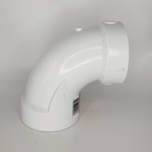 Westlake Pipe & Fittings GVL304-030 90 deg Extra-Long Elbow, 3 in, Hub x Hub, PVC