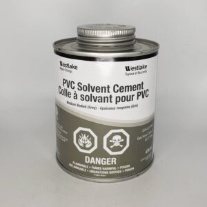 Westlake Pipe & Fittings RCC40-500ML PVC Solvent Cement, 475 mL Tin Container, Grey