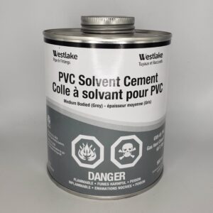 Westlake Pipe & Fittings RCC40-1LT PVC Solvent Cement, 950 mL Tin Container, Grey