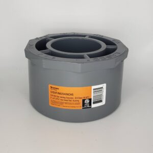 Westlake Pipe & Fittings 52GVFIN07502INCHS Hex Head Reducing Bushing, 0-3/4 in ID x 2 in OD, CPVC