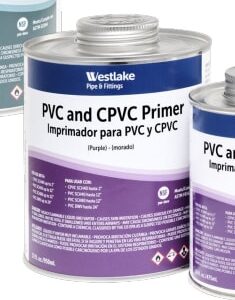 Westlake Pipe & Fittings RVOCDWVPVCPR950ML Low VOC PVC Primer, 950 mL, Purple