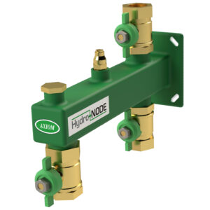 Axiom HN-2 Tank Wall Bracket, Steel/Brass