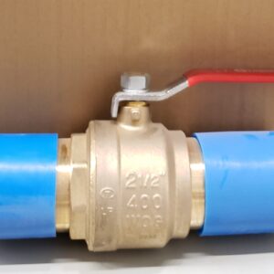 AQUA-DYNAMIC 1197-379 Ball Valve, 2-1/2 in, Brass Body
