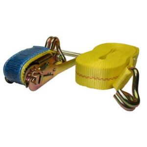 Tuff Grade RS-116 CE Ratchet Strap, 16 ft L x 1 in W x Strap, 1500 lb LD, Nylon Strap, RTJ Hook/Ratchet/Snap Hook, Yellow