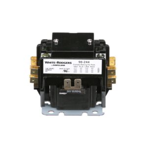 White-Rodgers™ 90-244 2 Pole Mechanical Contactor, 120 VAC V Coil, 2 Pole, 1/4 in Size, Quick-Connect Terminal