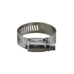 Boshart Industries 2-SSC8704 Worm Gear Clamp, 1/4 to 5/8 in Clamping, SAE #4, Marine-Grade Stainless