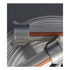 Mercedes Textiles 170100501TY+5316QC19 FORESTSTREAM® Fire Hose Assembly, 1 in, 50 ft L, 300 psi Working, Synthetic, Comes With 1-1/2 in Quick Connect Ends