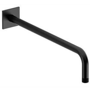 RiobelPRO® P560BK Riobel Cross Collection Shower Arm, 15-3/4 in L x 4-3/4 in W Arm, Matte Black