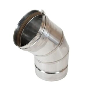 Z-VENT® 2SVEE0645 45 deg Elbow, 6 in, Stainless Steel