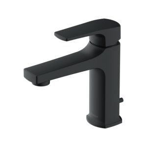 Gerber® d225070bs Tribune Single-Handle Bathroom Faucet, 1.2 gpm, 5 in H x Spout, 1 Handle, 1, 3 Faucet Holes, Satin Black