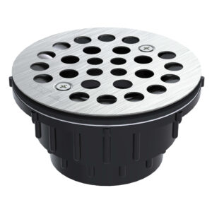 +osb SD35-BN ABS Shower Drain, 2 in, Drain x Hub, PVC, Brushed Nickel