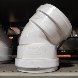 Westlake Pipe & Fittings G506 45 deg Elbow, 6 in, Gasketed Sewer, 	SDR 35, PVC