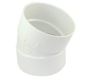 Canplas 414204BC PVC Sewer/Drainline 22.5 deg Elbow, 4 in, H x H