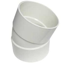 Canplas 414208BC PVC Sewer/Drainline 22.5 deg Elbow, 8 in, H x H