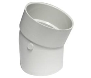 Canplas 414298BC PVC Sewer/Drainline 22.5 deg Elbow, 8 in, H x Sp