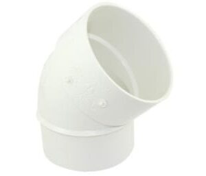 Canplas 414194BC PVC Sewer/Drainline 45 deg Elbow, 4 in, H x Sp