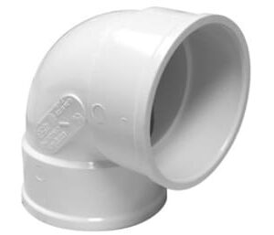 Canplas 414153BC PVC Sewer/Drainline 90 deg Elbow, Short Turn, 3 in, H x H