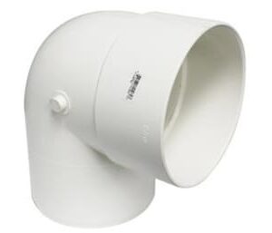 Canplas 414157BC PVC Sewer/Drainline 90 deg Elbow, Short Turn, 6 in, H x Sp