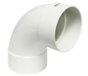 Canplas 414163BC PVC Sewer/Drainline 90 deg Elbow, Long Turn, 3 in, H x H