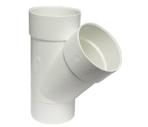 Canplas 414144BC PVC Sewer/Drainline Wye, 4 in, Sp x H x H