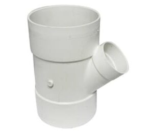 Canplas 414138BC PVC Sewer/Drainline Wye, 8 x 4 in, H x H