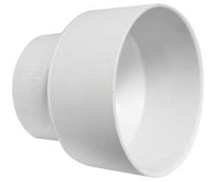 Canplas 414227BC PVC Sewer/Drainline DWV Coupling, 6 x 4 in, H x H
