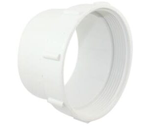 Canplas 414234BC PVC Sewer/Drainline Fitting Cleanout, 4 in, Sp x FPT