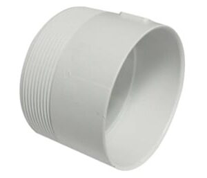 Canplas 414344BC PVC Sewer/Drainline Male Adapter, 4 in, H x MPT