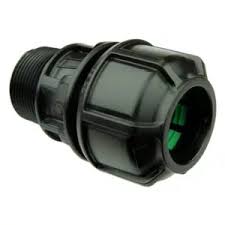 Lateral 21936 Polypropylene Adapter, 2 in x 1-1/2 in, Compression x MIP, Plastic