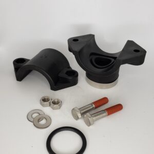 Lateral LPS-15010-0SS Polyethylene Saddles, 1-1/2 x 1 in, Polyethylene/Stainless Steel