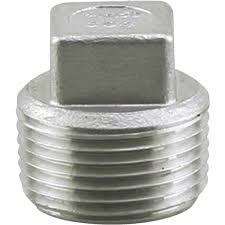 CB Supplies 481042015 Cored Plug, 1-1/2 in, MIP, 304 Stainless Steel