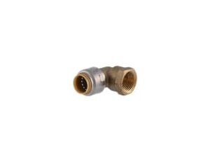 SharkBite Max™ UR308 90 deg Adapter Elbow, 1/2 in, Push-Fit x FNPT, Brass/EPDM/Stainless Steel
