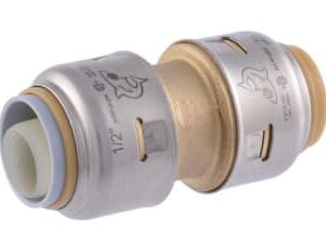 SharkBite Max™ UR4008 Push Adapter, 1/2 in, Push-Fit x CTS, Brass/EPDM/Stainless Steel/Polysulfone