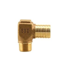 Boshart Industries HL-100NL 90 deg Hydrant Elbow, 1 in, MPT x Insert, Bronze