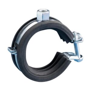 TAYLOR walraven F1-25-KSB-0007 KSB2 Series Rubber-Lined Pipe Clamp, 1/2 in CTS, 3/8 in IPS, Black EPDM