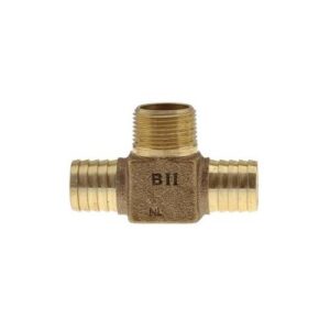 Boshart Industries HT-075-100NL Insert Hydrant Tee, 1 x 3/4 in, MPT x Insert, Bronze