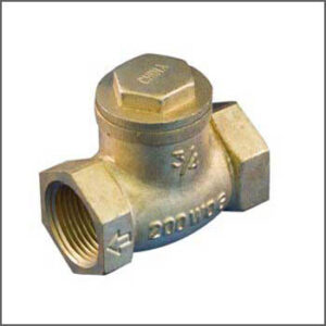 John L Schultz 1191-005 Swing-Check Valve, 1 in, Brass, Threaded, Lead Free