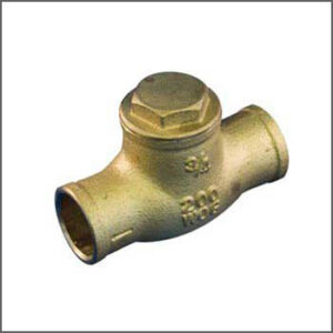 John L Schultz 1191-503 Swing-Check Valve, 1/2 in, Brass, Solder, Lead Free