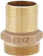 CB Supplies A04013620 Brass Insert Adapter, 2 in, Insert x Male, Lead-Free