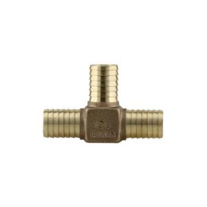 Boshart Industries TE-100NL Brass Insert Tee, 1 in, Insert, Bronze