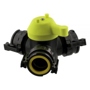 Scotty Firefighter 4050QC3 3-Way Instantaneous Valve, 1-1/2 in, Quick Connect, Polypropylene