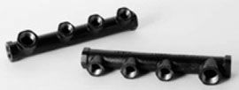 WARDFlex®  1X4E.WFM Manifold, 1 in Inlet x (4) 3/4 in Outlets, Malleable Iron