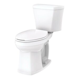Gerber® GAV31828 Toilet Bowl, Avalanche, White, Elongated Shape, 12 in Rough-In, 17-1/8 in H x Rim, 2 in Trapway, 1.28/1.6 gpf