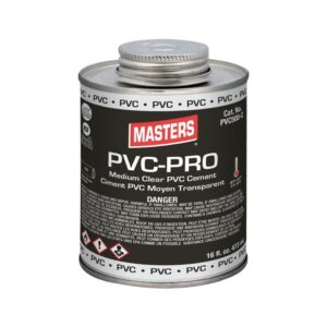 Masters® PVC500-C Medium PVC Cement, 473 mL, Clear