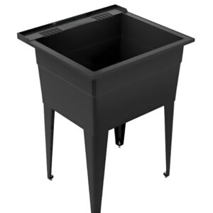 Can-Aqua CA-LT2422-FLT Commercial Laundry Tub With Pulldown Faucet, 22 x 24 in