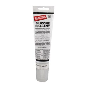 Masters® SS80-W Silicone Sealant, 80 ml Squeeze Tube, White, Silicone Base