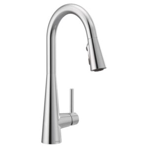 Moen® 7864 Sleek Pulldown Kitchen Faucet, 1.5 gpm, Chrome, 1 Handle, 1 Faucet Hole