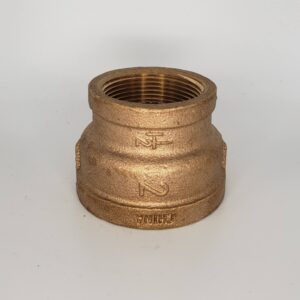 Approved Vendor 2051 Brass Reducing Coupling, 2 x 1-1/4 in, FPT, Lead-Free