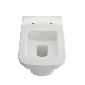 BOCCHI 1304-001-0129 Toilet Bowl, FIRENZE, White, Square Shape